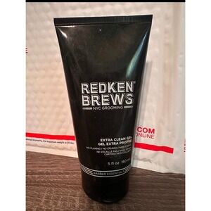 REDKEN BREWS Extra Clean Gel For Men NYC Grooming Barber Essential hair care